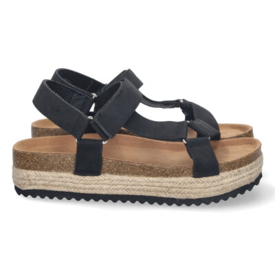 Sandalia Bio de Plataforma con Velcro