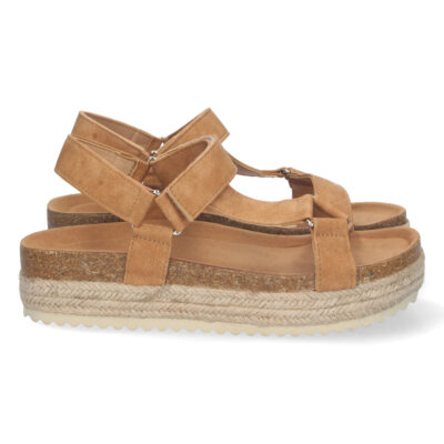 Sandalia Bio de Plataforma con Velcro