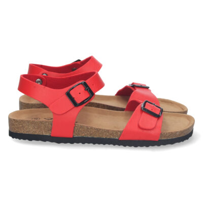 Sandalia Bio Plana con Hebillas