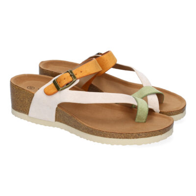 Sandalia de Cuña para Mujer, Comoda, Planta Bio, Estilo de Esclava