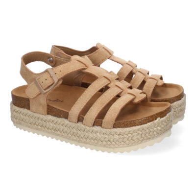 Sandalias con Plataforma de Yute para Mujer, Comodas y Elegantes, Diseño Moderno