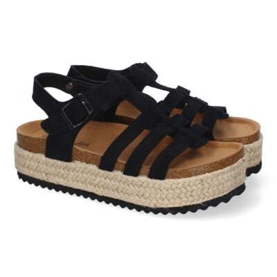 Sandalias con Plataforma de Yute para Mujer, Comodas y Elegantes, Diseño Moderno