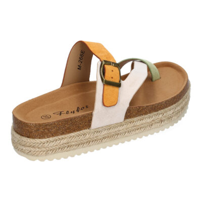 Sandalia de Plataforma de material Bio, Forradas de Yute para Mujer - Imagen 4