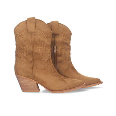 Botin de tacon cubano para mujer - Imagen 5