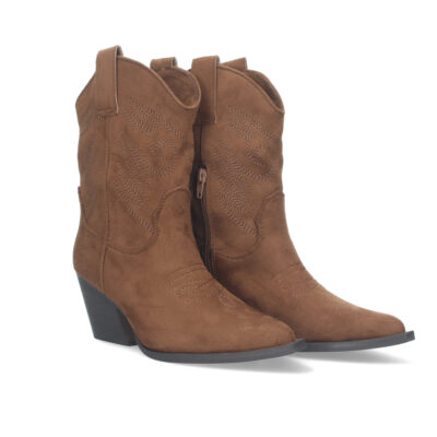 Botin de tacon cubano para mujer