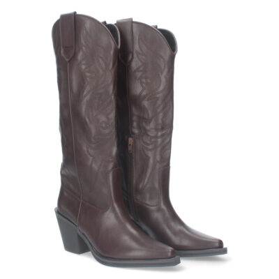 Bota de tacon cubano para mujer