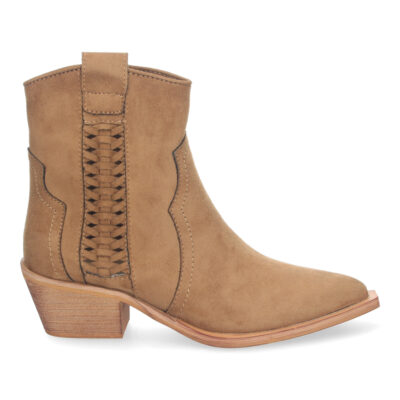 Botines Elegantes de Mujer con Tacón, Detalles Trenzado - Imagen 2