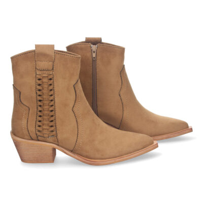 Botines Elegantes de Mujer con Tacón, Detalles Trenzado - Imagen 5