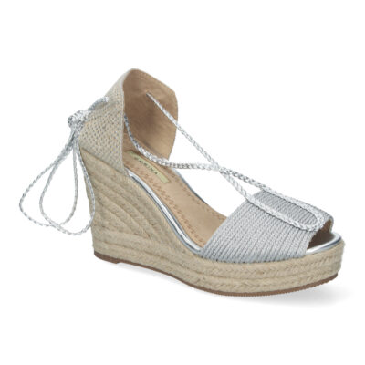 Sandalias de Cuña de Yute para Mujer con Cierre de Cordones - Imagen 3