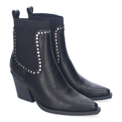 Botines de Tacón para Mujer, Estilo Cowboy, Elegantes, Diseño Moderno Tachuelas