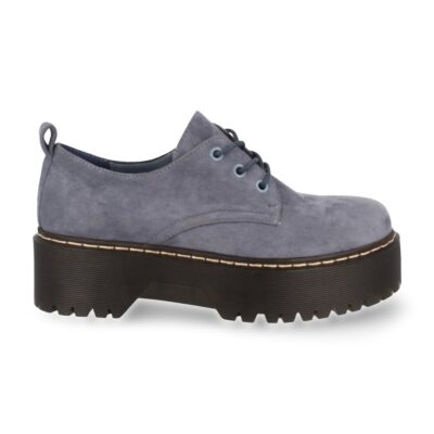 Zapato doble suela con cordoneras