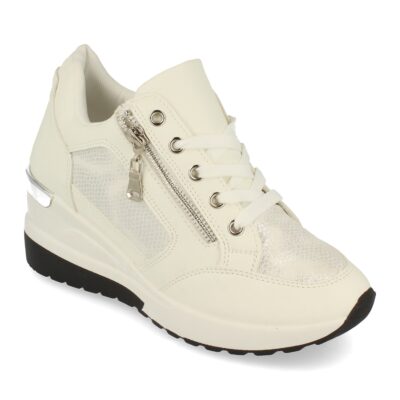 Zapatilla de Cuña con Cremallera y Cordones - Imagen 3