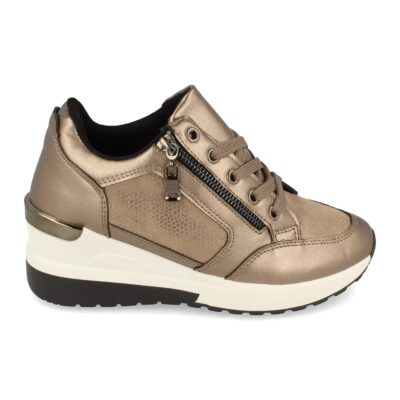 Zapatilla de Cuña con Cremallera y Cordones - Imagen 2