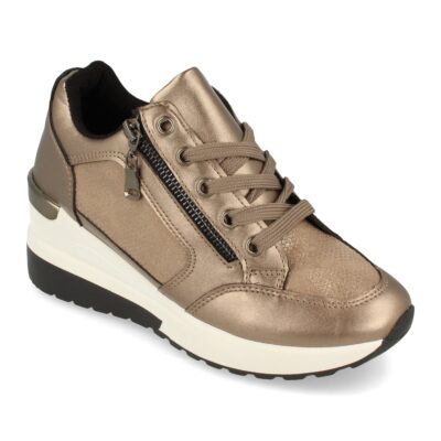 Zapatilla de Cuña con Cremallera y Cordones - Imagen 3