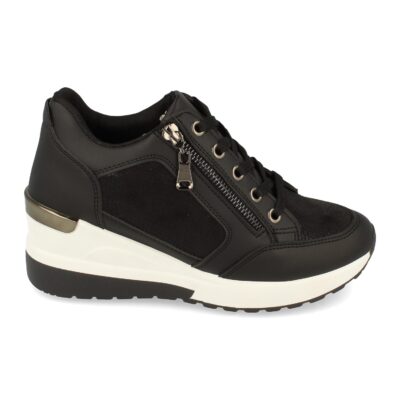 Zapatilla de Cuña con Cremallera y Cordones - Imagen 2