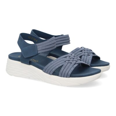 Sandalias planas de mujer, comodas y elegantes diseño moderno con tiras elasticas trenzadas