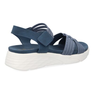 Sandalias planas de mujer, comodas y elegantes diseño moderno con tiras elasticas trenzadas - Imagen 5