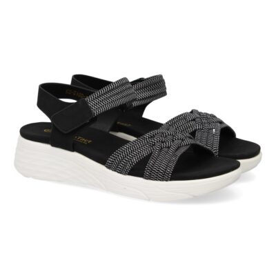 Sandalias planas de mujer, comodas y elegantes diseño moderno con tiras elasticas trenzadas