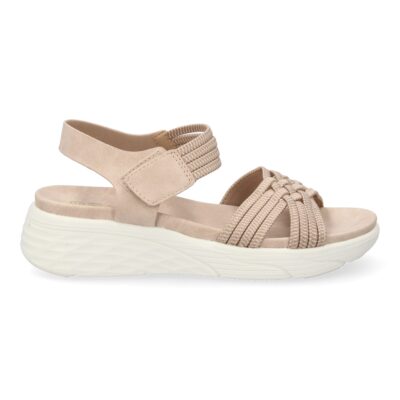 Sandalias planas de mujer, comodas y elegantes diseño moderno con tiras elasticas trenzadas - Imagen 2