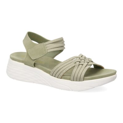 Sandalias planas de mujer, comodas y elegantes diseño moderno con tiras elasticas trenzadas - Imagen 3