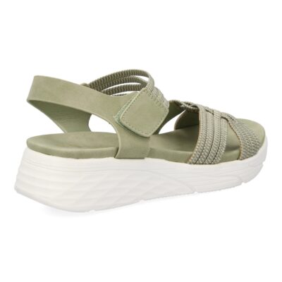 Sandalias planas de mujer, comodas y elegantes diseño moderno con tiras elasticas trenzadas - Imagen 4