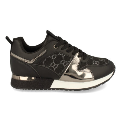 Zapatilla Plana con Estampado y Cordones - Imagen 2