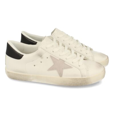 Zapatilla de Efecto Desgastado con Cordones