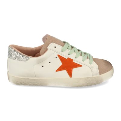 Zapatilla de Efecto Desgastado con Cordones