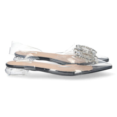 Sandalia de Material Transparente