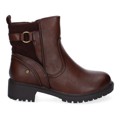 Botines de Tacón Bajo para Mujer con Adorno de Hebilla - Imagen 2