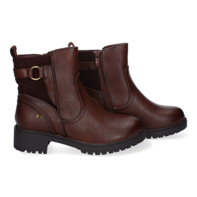 Botines de Tacón Bajo para Mujer con Adorno de Hebilla - Imagen 5