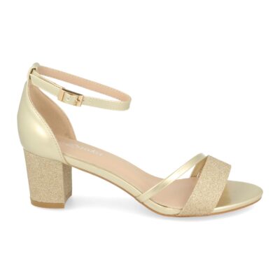 Sandalia de Tacón Estilo Ankle Strap con Hebilla