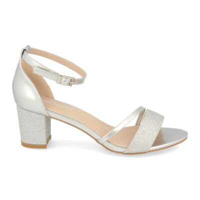 Sandalia de Tacón Estilo Ankle Strap con Hebilla