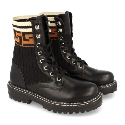 Botin Elastico de Mujer con Cordones