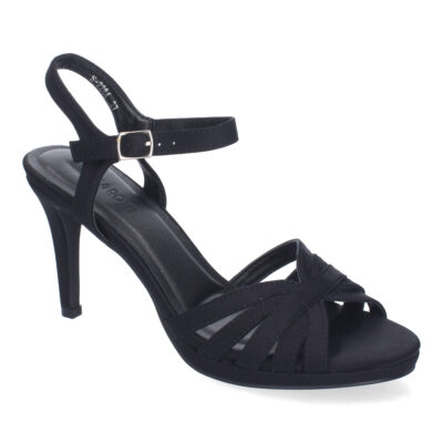 Sandalias de Tacón de Fiesta para Mujer, Adornos Cruzados en la Pala - Imagen 3