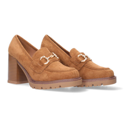 Mocasin de tacon para mujer