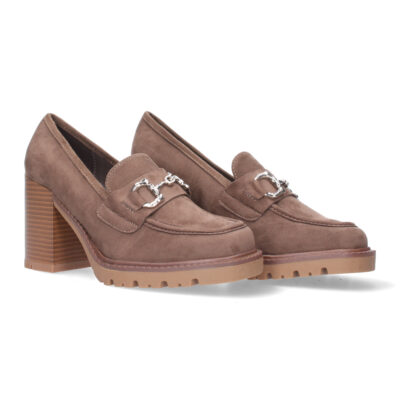 Mocasin de tacon para mujer