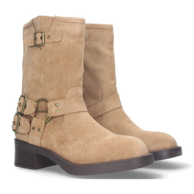 Bota motera para mujer