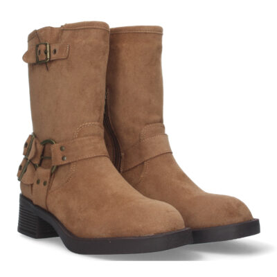 Bota motera para mujer