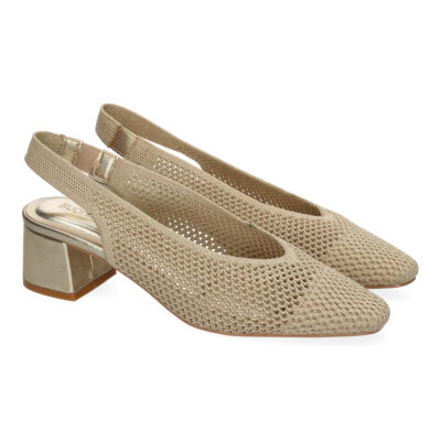 Zapato de tacon para Mujer, Comodo, Estilo Salon, de Punta Fina, Calados