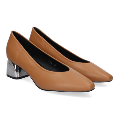 Zapatos de Salón Elegantes para Mujer, Tacón Cuadrado