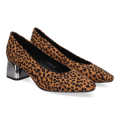 Zapatos de Salón Elegantes para Mujer, Tacón Cuadrado