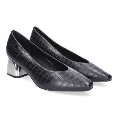Zapatos de Salón Elegantes para Mujer, Tacón Cuadrado