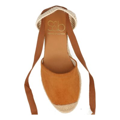 Sandalia de Cuña con Yute y Cordones - Imagen 4