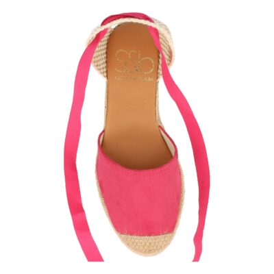 Sandalia de Cuña con Yute y Cordones - Imagen 4