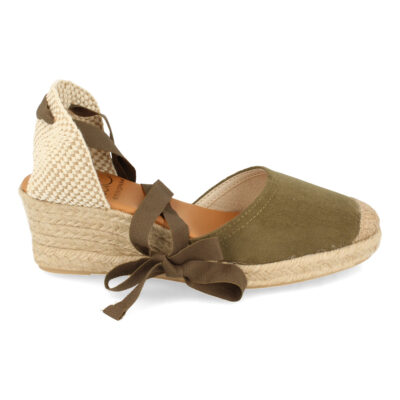 Sandalia de Cuña con Yute y Cordones - Imagen 2
