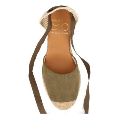 Sandalia de Cuña con Yute y Cordones - Imagen 4