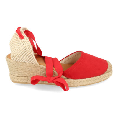 Sandalia de Cuña con Yute y Cordones - Imagen 2