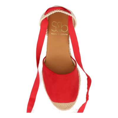 Sandalia de Cuña con Yute y Cordones - Imagen 4