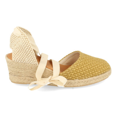 Sandalia de Cuña con Yute y Cordones - Imagen 2